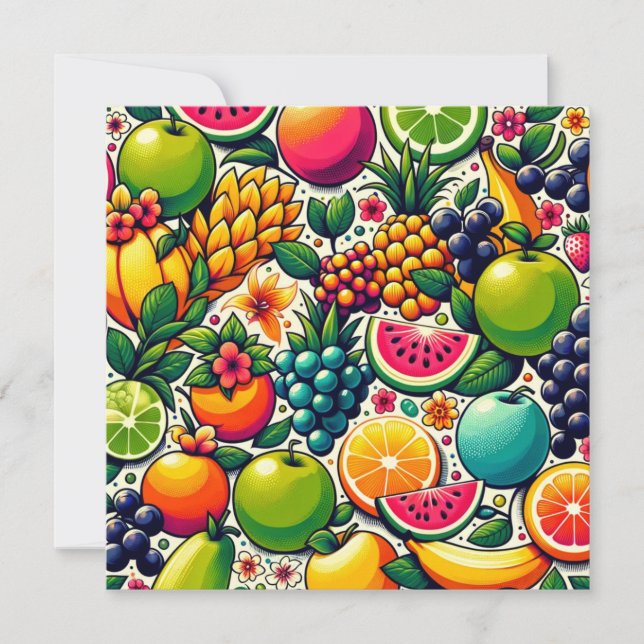 Fruitful Harmony: A Symphony of Nature's Bounty Invitation (Front)