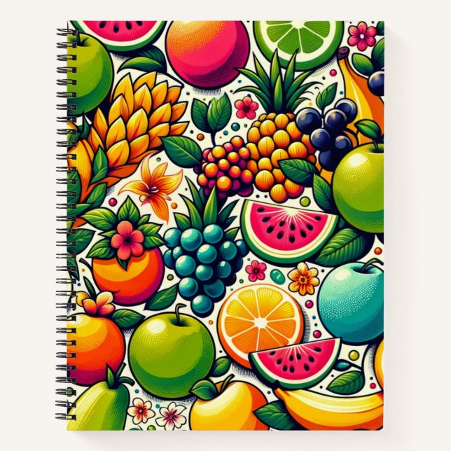 Fruitful Harmony: A Symphony of Nature's Bounty Notebook (Front)