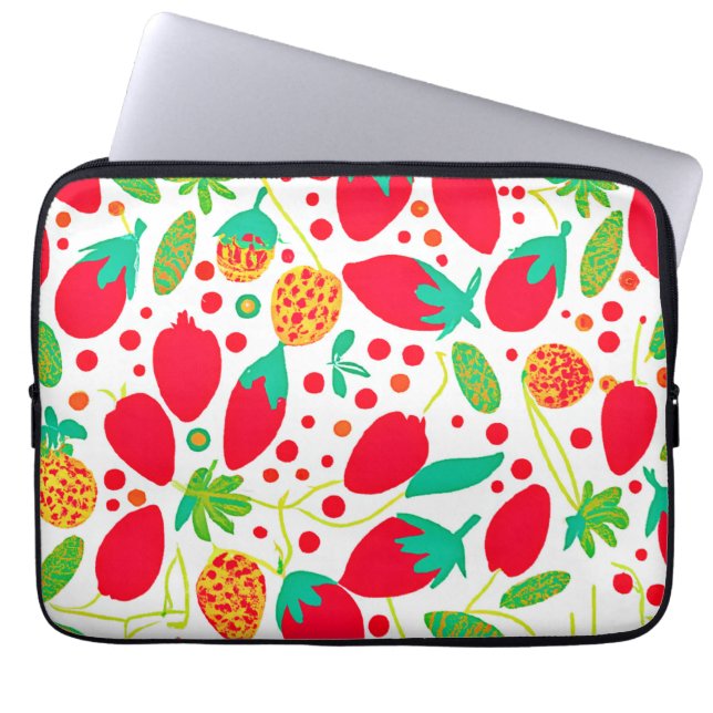 Fruitful Palette Vivid Pattern Laptop Sleeve (Front)