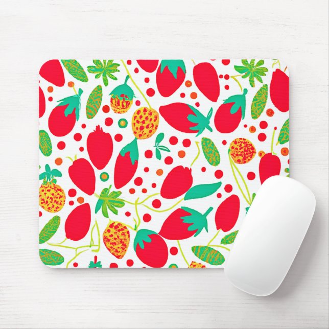 Fruitful Palette Vivid Pattern Mouse Pad (With Mouse)