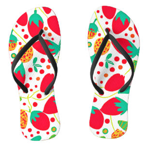 Fruitful Palette Vivid Pattern Thongs