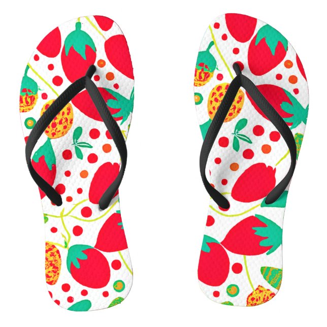 Fruitful Palette Vivid Pattern Thongs (Footbed)