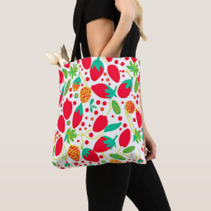 Fruitful Palette Vivid Pattern Tote Bag