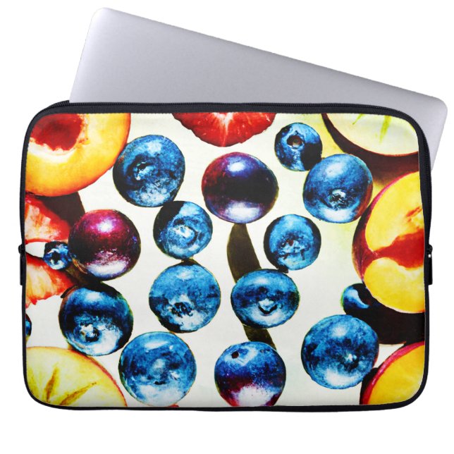 Fruitful Vibrance Pattern Laptop Sleeve (Front)