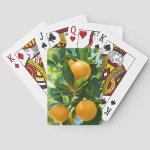 Fruiting Orange Tree Playing Cards
