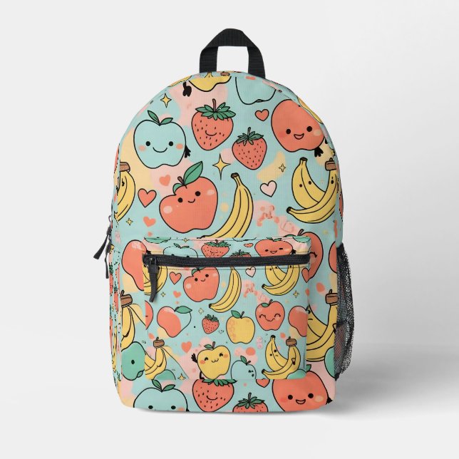 Fruitopia Party Printed Backpack (Front)