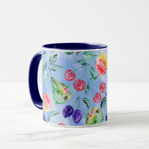 Fruits and berries. mug