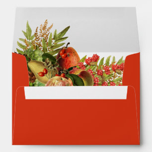 Fruits and Berries Orange Envelope