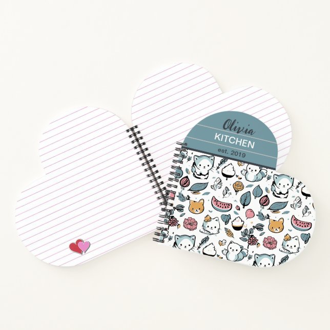 Fruits and cats notebook (Inside)