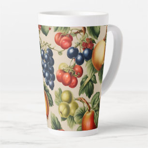 Fruits and Flowers from Luxury Italian Garden Latte Mug