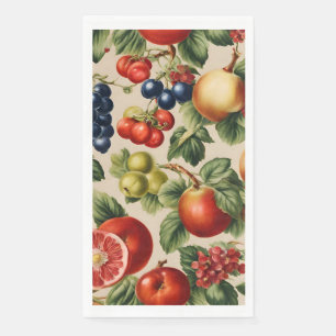 Fruits and Flowers from Luxury Italian Garden Napkin