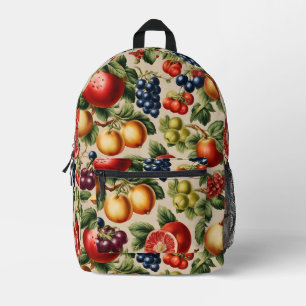 Fruits and Flowers from Luxury Italian Garden Printed Backpack
