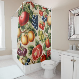 Fruits and Flowers from Luxury Italian Garden Shower Curtain
