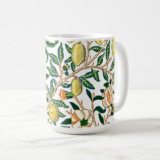 Fruits and Leaves Vintage William Morris Tropical  Coffee Mug