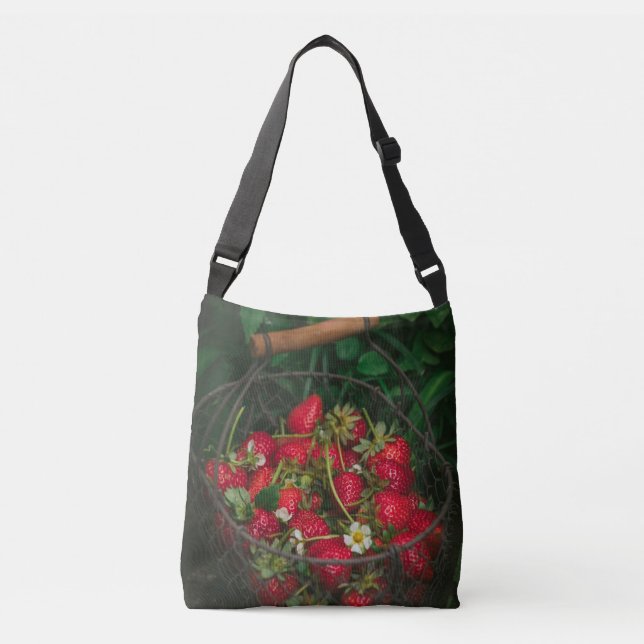 Fruits And Vegetables Crossbody Bag (Front)