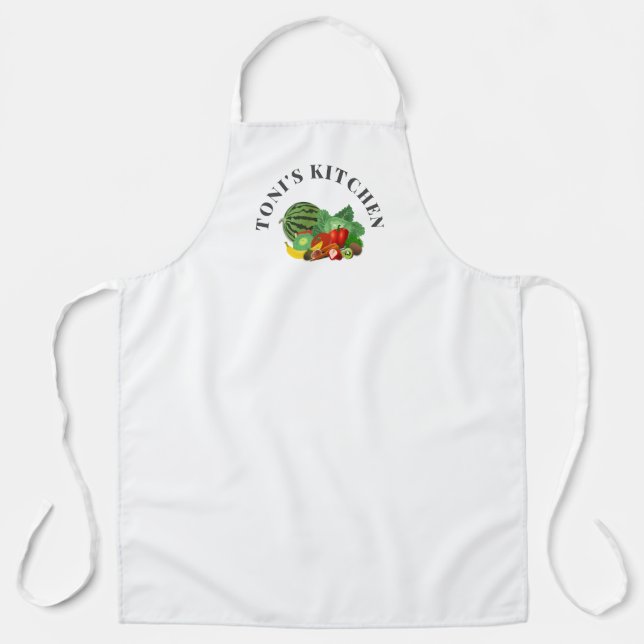 Fruits and Vegetables Customised Apron (Front)