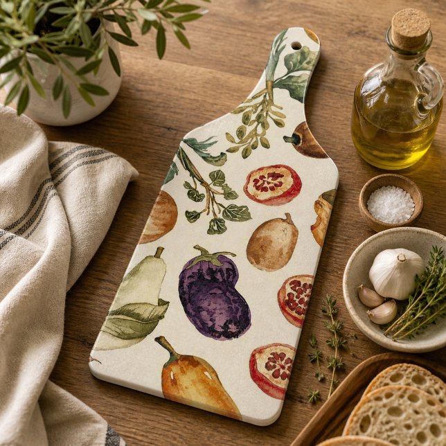 Fruits and vegetables pattern cutting board (Creator Uploaded)