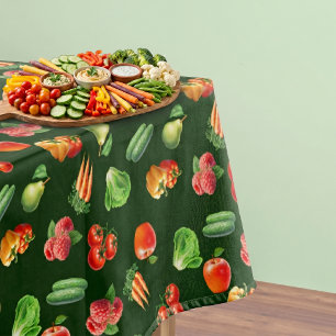 Fruits and Vegetables Pattern Tablecloth