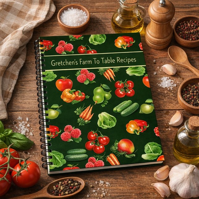 Fruits and Vegetables Personalised Recipe Notebook (Creator Uploaded)
