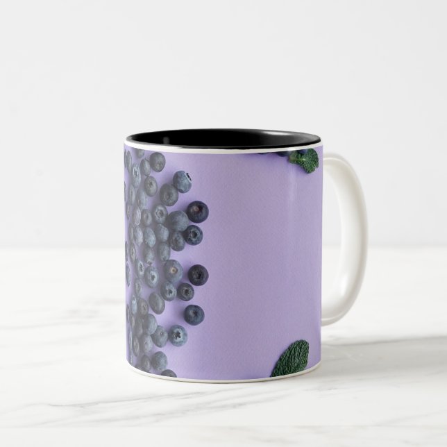 Fruits And Vegetables Two-Tone Coffee Mug (Front Right)