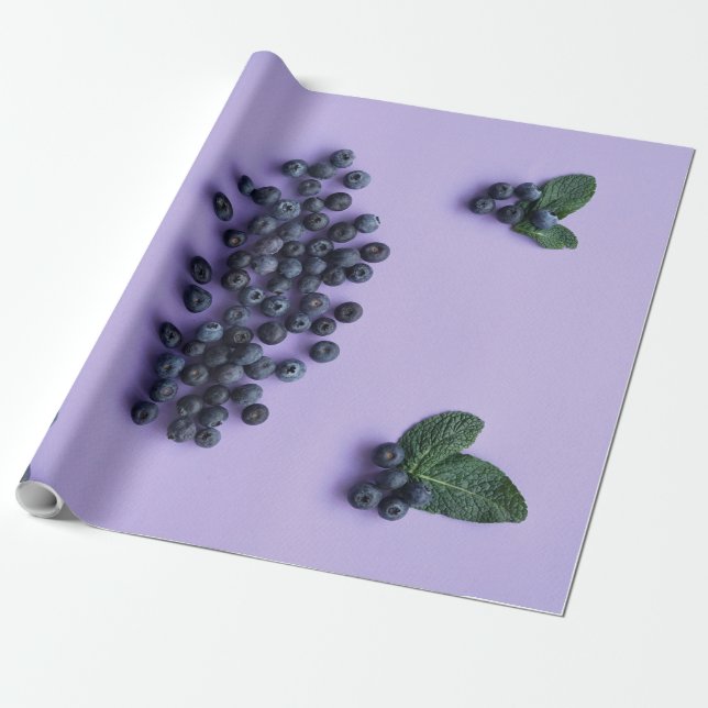 Fruits And Vegetables Wrapping Paper (Unrolled)