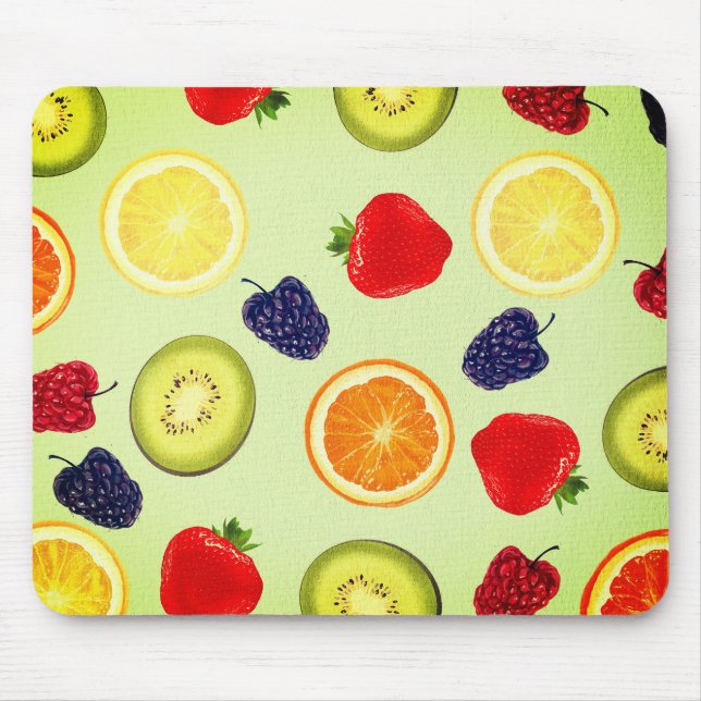 Fruits, Background, Pattern Mouse Pad (Front)