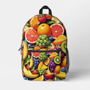 Fruits blast printed backpack