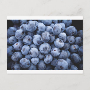 Fruits Blueberries snack fruit berries berry Postcard