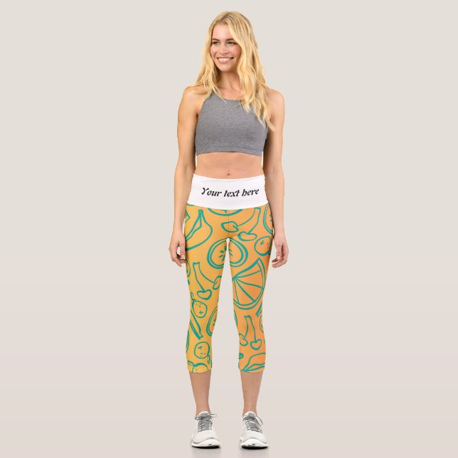 Fruits Capri Leggings (Front)