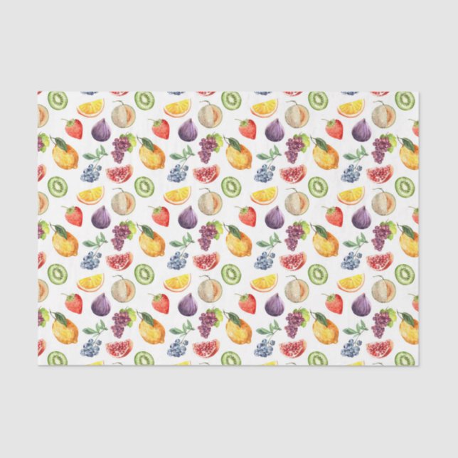Fruits (Design 48 Yellow/Orange Series) Tissue Paper (Front)