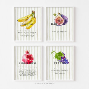 Fruits mentioned in the Quran 8x10 Print Set