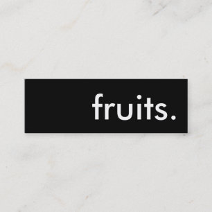 fruits. mini business card