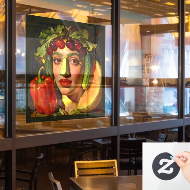 Fruits of Expression – A Surreal Portrait (Restaurant Window)