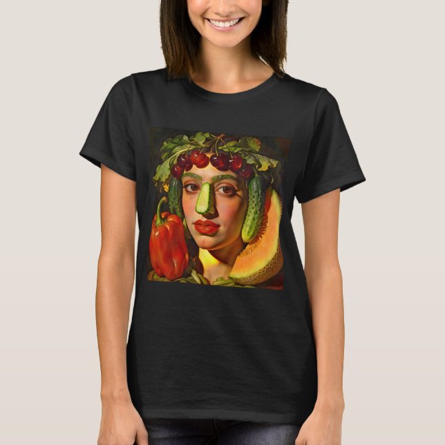 Fruits of Expression – A Surreal Portrait T-Shirt (Front)