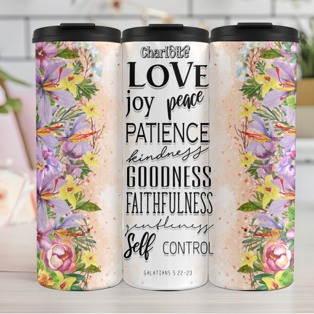Fruits Of Spirit Galatians Virtues Thermal Tumbler (Creator Uploaded)