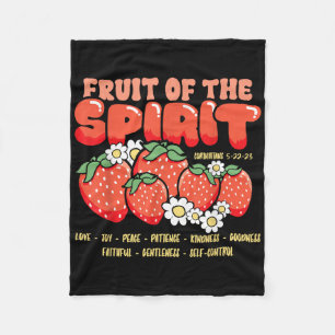 Fruits Of The Spirit Christian Faith Bible Verse J Fleece Blanket
