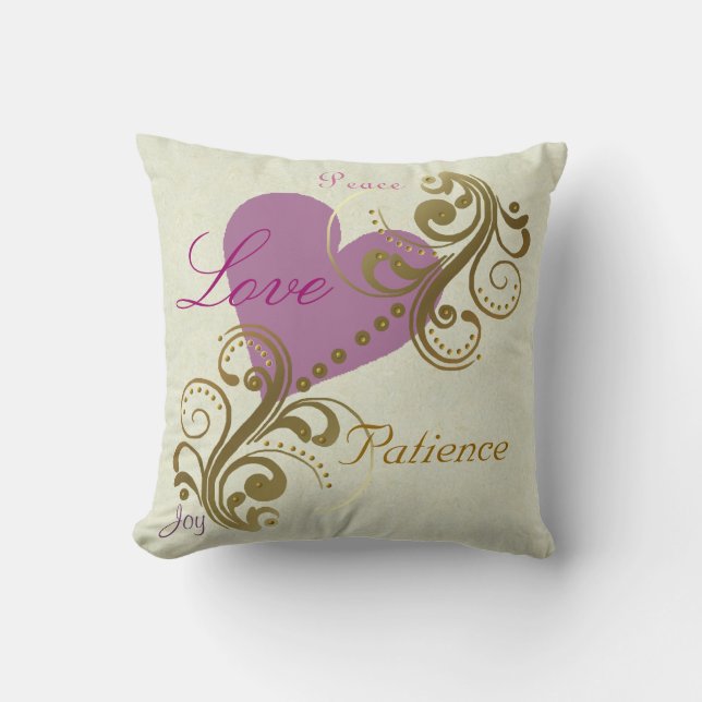 Fruits of The Spirit Christian Pillow (Front)