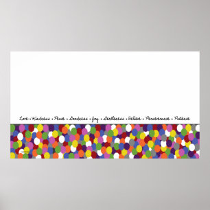 Fruits of the Spirit Dots Art Print