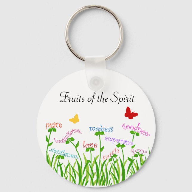 Fruits of the Spirit Garden key chain (Front)