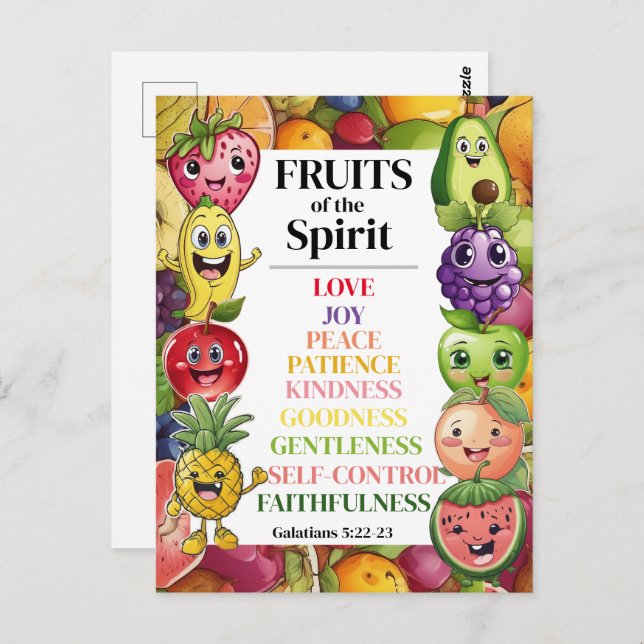 Fruits of The Spirit Postcard (Front/Back)