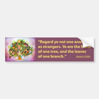 Fruits One Tree Bumper Sticker