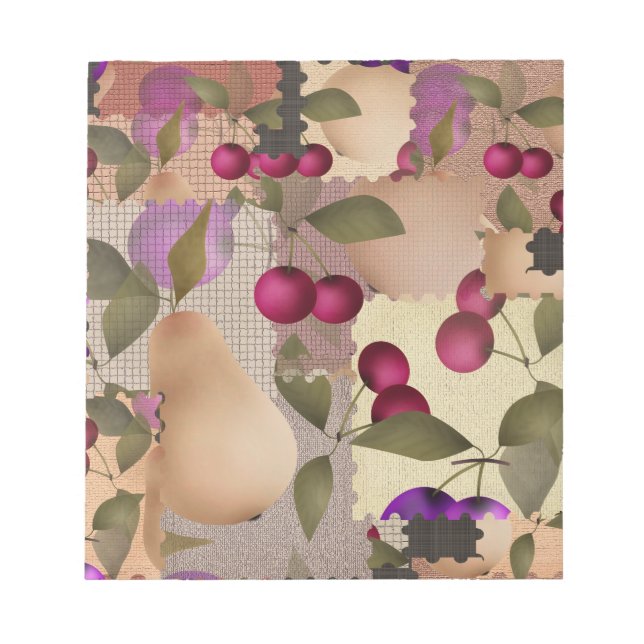 Fruits, patchwork notepad (Front)