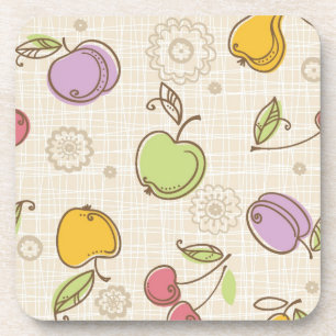 Fruits Pattern Coaster