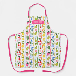 Fruits Pattern Food Summer Elegant Stylish Apron