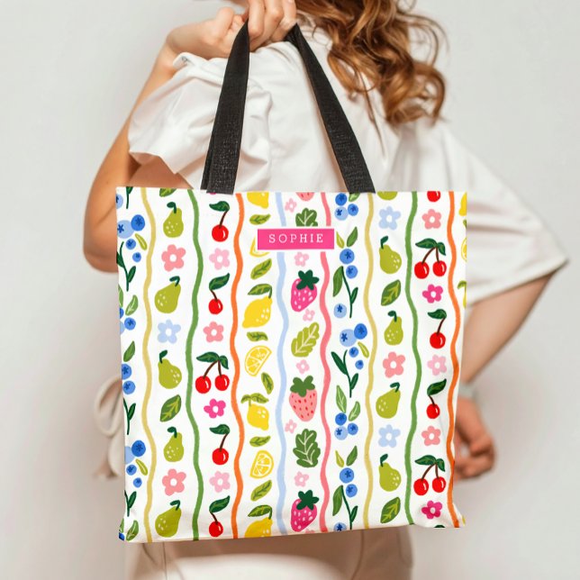 Fruits Pattern Food Summer Elegant Stylish Tote Bag (Creator Uploaded)