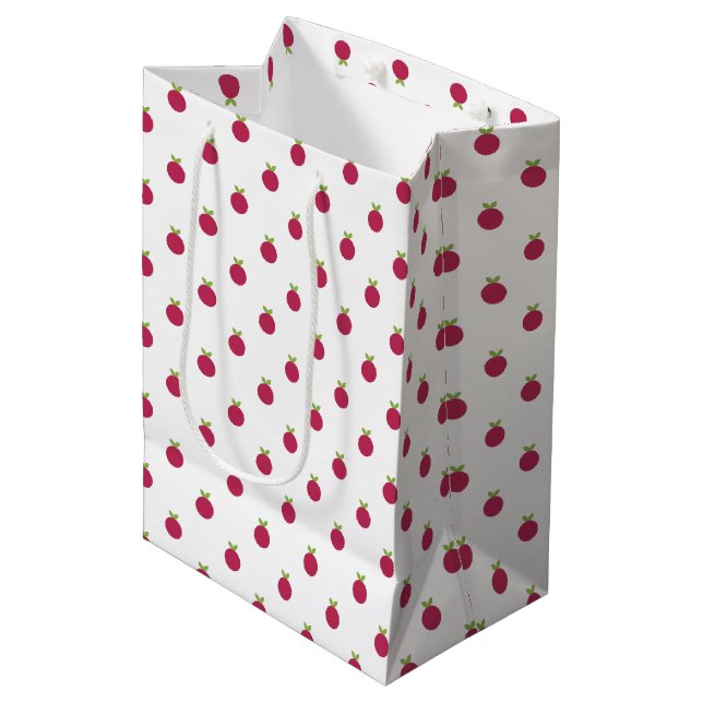 Fruits Polka Dots Medium Gift Bag (Front Angled)