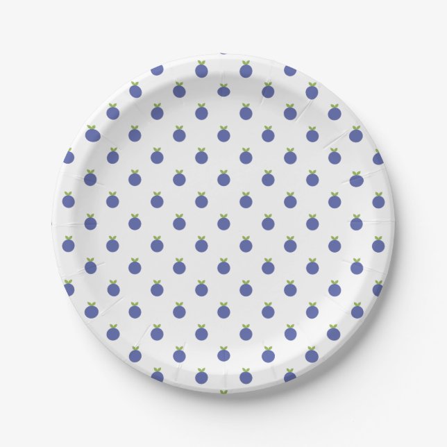 Fruits polka dots paper plate (Front)