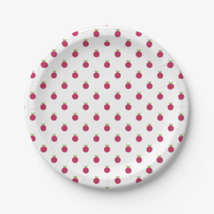 Fruits polka dots paper plate