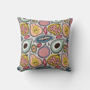 Fruits seamless pattern cushion
