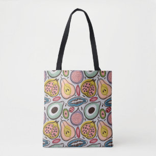 Fruits seamless pattern tote bag